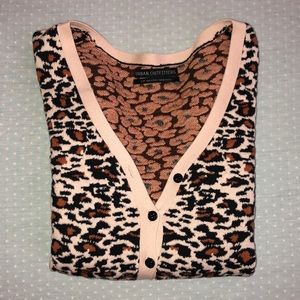 UO Leopard Print Cardigan